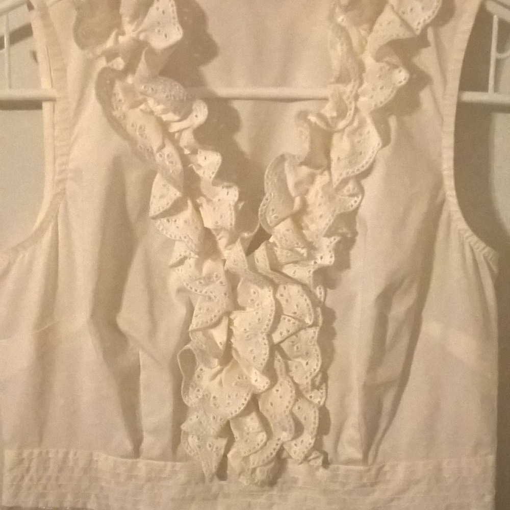 Eyelet Lace Ruffle Dress